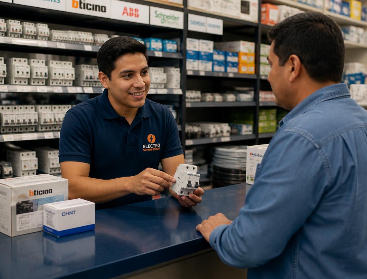 Asesoría personalizada en tienda de materiales eléctricos